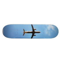 Airplane On Sky Custom Skate Board