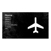 Airplane Pilot or flight attendant business cards