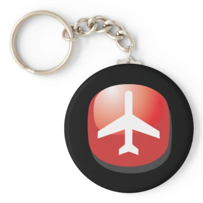 Airplane Red Easy Button by clearedtoland