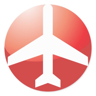 Airplane Red Easy Button by clearedtoland