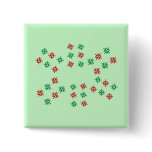 Airplane Snowflake Pinback Buttons