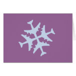 Airplane Snowflake Cards