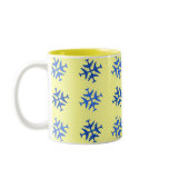Airplane Snowflake mugs