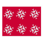 Airplane Snowflake Post Card