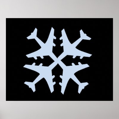 Airplane Snowflake by cloudbunnys