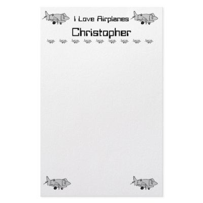 Airplane Stationary by Lynnes_creations