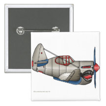 Airplane WW2 Fighter Plane Pins