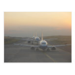 Airplanes on a Runway Postcards