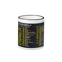 Airport Departures Mug