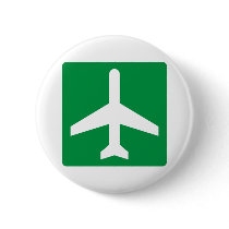 Airport Higway Sign Pin
