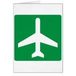 Airport Higway Sign Card