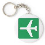 Airport Higway Sign Key Chains