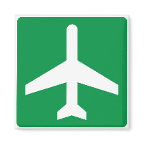 Airport Higway Sign Magnet