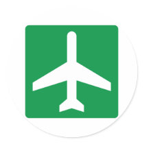 Airport Higway Sign Stickers