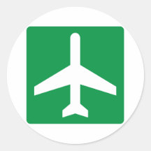 Airport Higway Sign Stickers