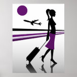 airport purple posters