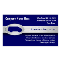 Airport Shuttle Business Cards