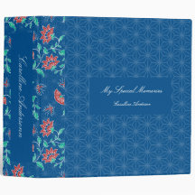 Aiyana Floral Batik Pattern Binder