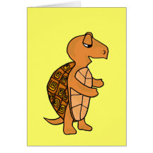 AJ- Funny Turtle Notecard or Greeting Card