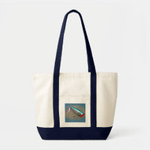 AJS Saltwater Lure Popper Blue Dragon Items Canvas Bag