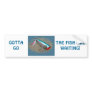 AJS Saltwater Lure Popper Blue Dragon Items Bumper Sticker