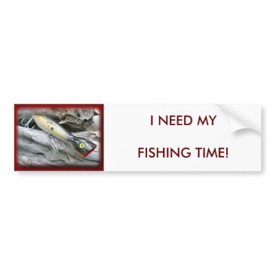 AJS Saltwater Lure Popper Coordinating Items Bumper Stickers by CarolsCamera