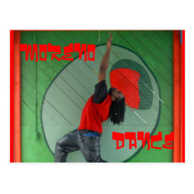 AK,Green Olive, DANCE Postcard