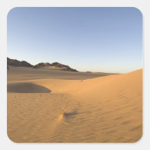 Akakus, Sahara desert, Fezzan, Libya. Square Stickers