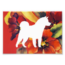 Akita Autumn Floral Art Photo