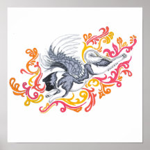 akita guardian spirit print