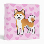 Akita Inu / Shiba Inu Love 3 Ring Binder