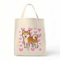 Akita Inu / Shiba Inu Love Canvas Bags