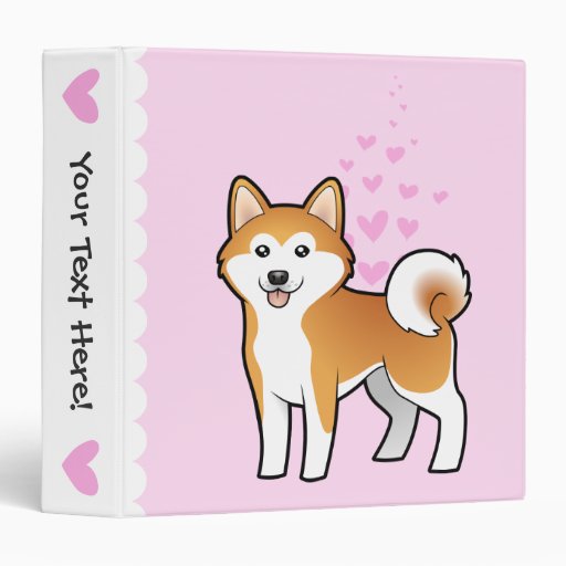 Akita Inu / Shiba Inu Love Binders