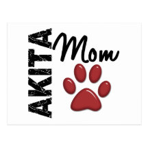 Akita Mom 2 Postcards