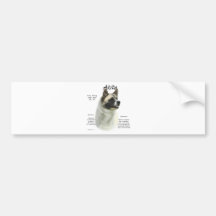 Akita (pinto) History Design Bumper Stickers