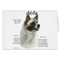 Akita (pinto) History Design cards