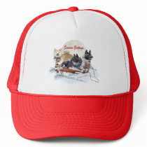 Akita Season Greeting Apparel Mesh Hats