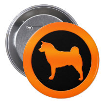 Akita Silhouette Pin