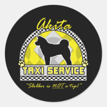 Akita Taxi Service Stickers
