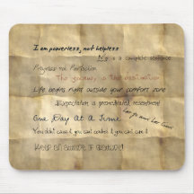 Al-anon Slogans Motivational Mousepad