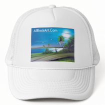 Al Black Art Mesh Hats