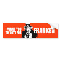 AL FRANKEN Election Gear bumper stickers