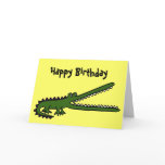 AL- Funny Crocodile Birthday Card