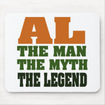 Al - the Man, the Myth, the Legend! Mousepad