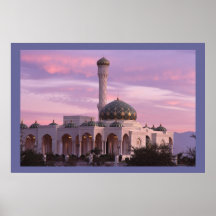 Al Zulfa Mosque Seeb Oman Canvas Print
