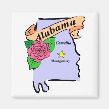 Alabama 2 fridge magnets