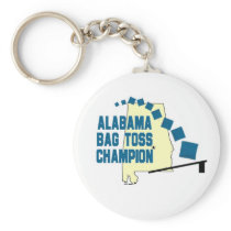 Alabama Bag Toss Champion Keychain