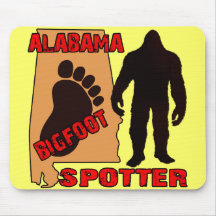 Alabama Bigfoot Spotter Mousepads