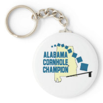 Alabama Cornhole Champion Keychains