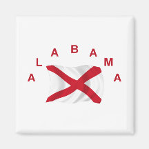 Alabama Flag 2 Fridge Magnet